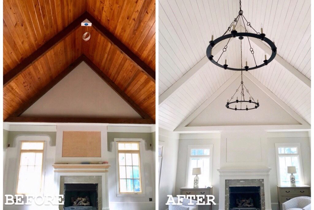 before after interior painting