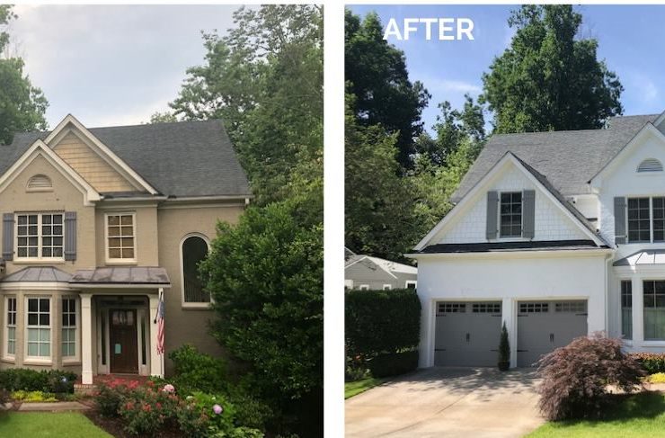 before after exterior painting